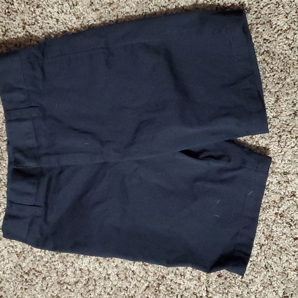Boys size 5 Navy blue adjustable dress shorts
